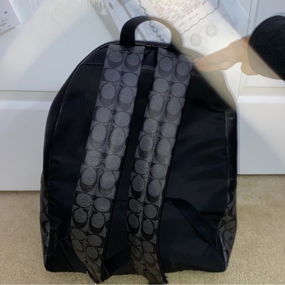 Black Coach Backpack - Picture 5 of 6